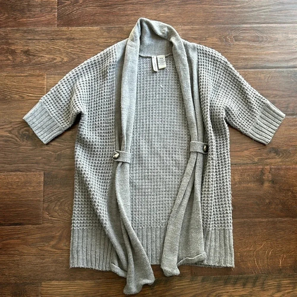 Gray Oversized Cardigan Sweater | Gray Sweater | Cozy Sweater | Knit Sweater